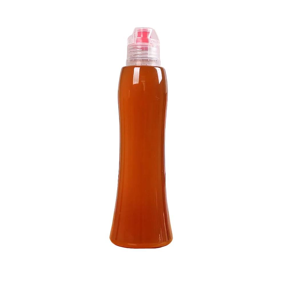 Honey Squezzable Bottle with Protective Lid 380g Honey Capacity Sized Reusable for Home Kitchen Seasoning Organization