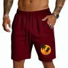 Mens Drawstring Waist Casual Shorts with Tree and Print Relaxed Fit Lightweight Breathable Fabric for Everyday Wear