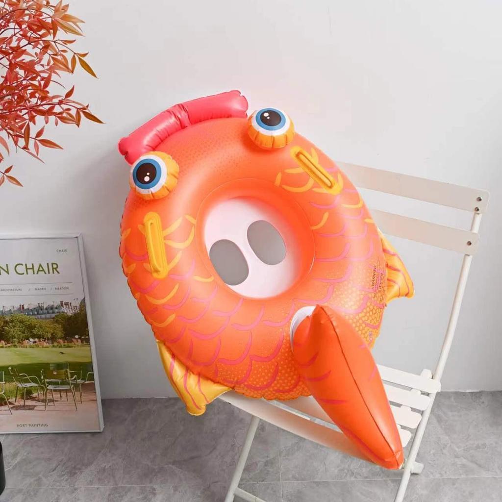 Cartoon Steering Wheel Baby Swimming Seat Ring: Anti-Rollover Underarm Float for Infants and Toddlers