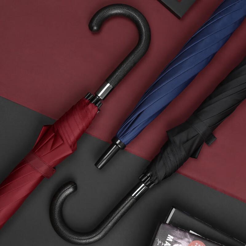 Mengziyu Automatic Straight Umbrella with Curved Handle