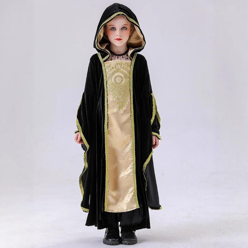 Parent-child adult velvet court queen Halloween will host a birthday party Cinderella play