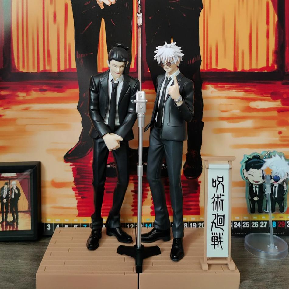 17cm Jujutsu Kaisen Anime Figure Suit Ver. Satoru Gojo Action Figure Geto Suguru Figurine PVC Adult Collection Model Toy