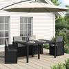 Seat and Back Cushions 4 Pcs Light Grey 47 X 45 X 2 Cm Polyester