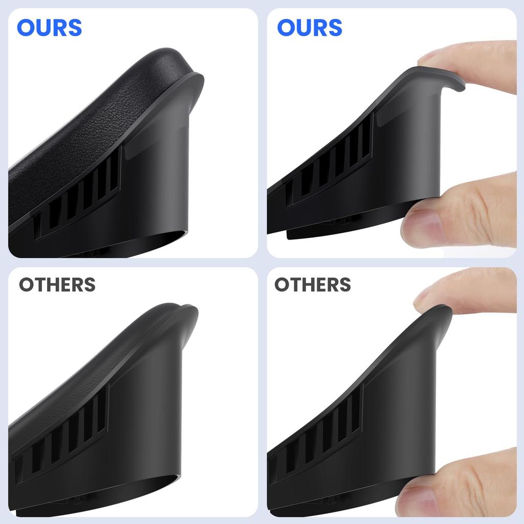 YipuVR Face Cushion PU Soft Pad Compatible with Q3S, Breathable Face Interface Mount, Sweatproof, Cool Ice Silk Eye Mask, Sunshade Nose Pads, and