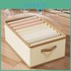 Cartoon Fabric Clothes Storage Box With Lid For Bedroom Wardrobe Organization