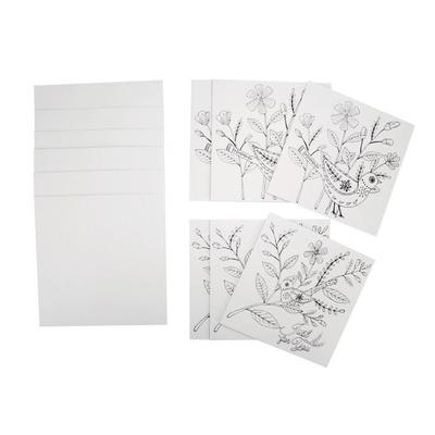 MégaCréa DIY - Coloring Card with Envelope Flower 13.5 Cm 6 Pieces