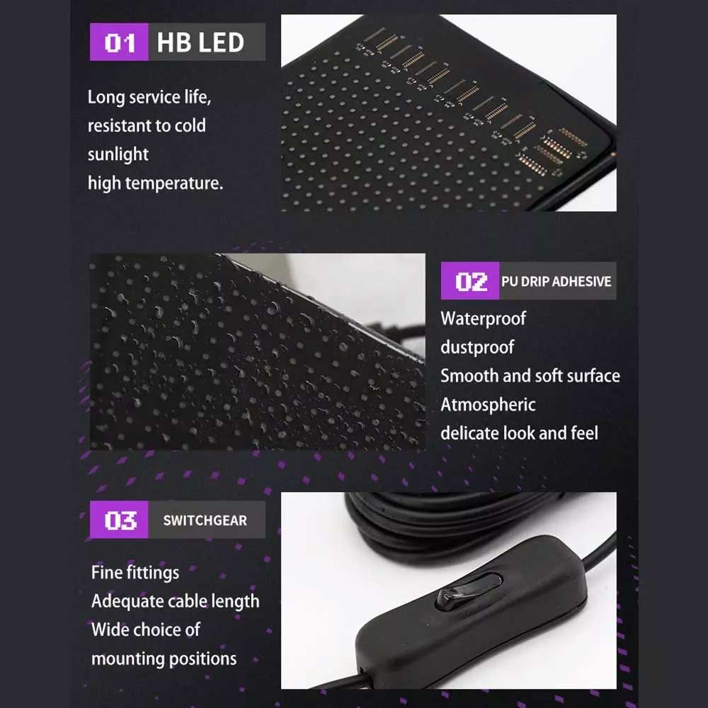 Car/Truck LED Matrix Pixel Panel Light Bluetooth Smart App Control Scrolling Advertising Car Sign Animation with Custom Function