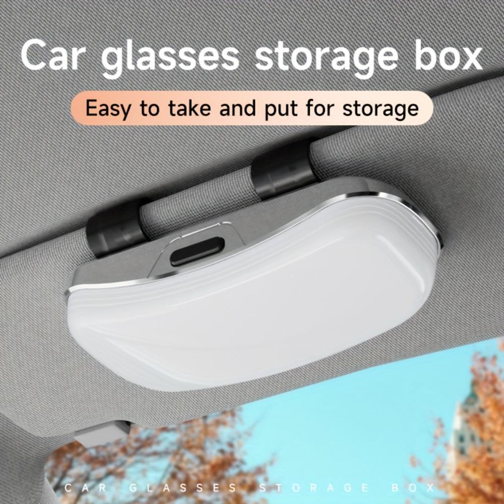 Anti Scratch Sun Visor Sunglasses Holder Box Eyeglasses Protection Case Car Interior Accessories