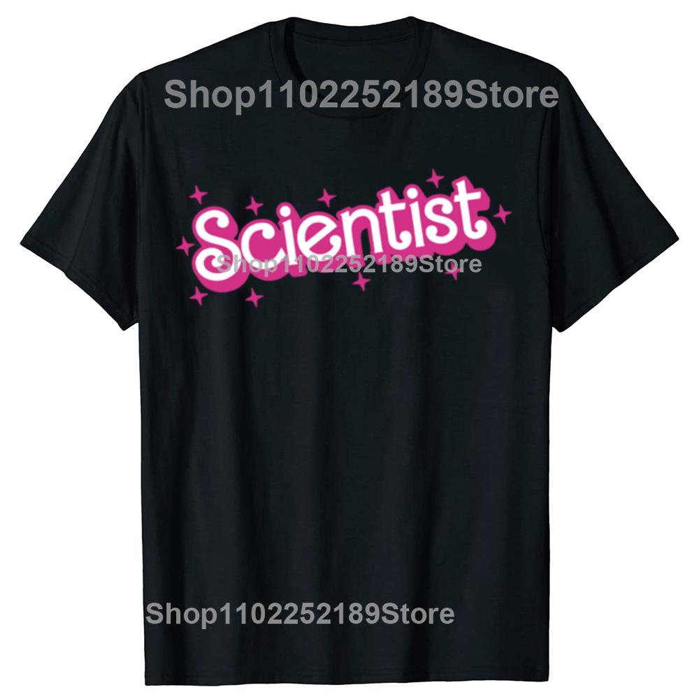 Funny Scientist Science Teacher School Graphic T-shirts Men Women's Fashion Casual Tshirt 100% Cotton Loose Oversized T Shirt