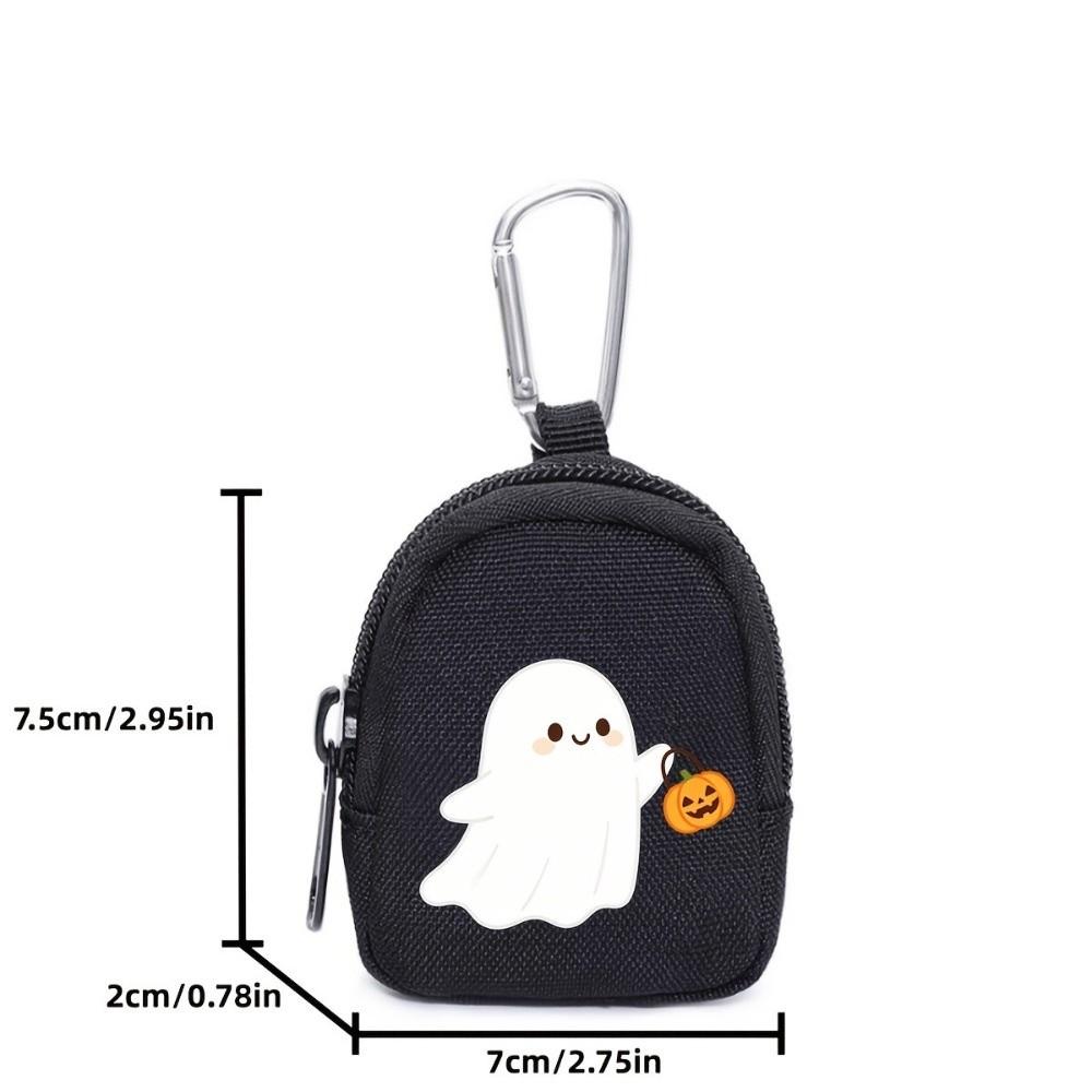 Zippered Dog Training Treat Bag Spill-Proof Pet Treat Pouch Halloween Dog Snack Pack Hiking