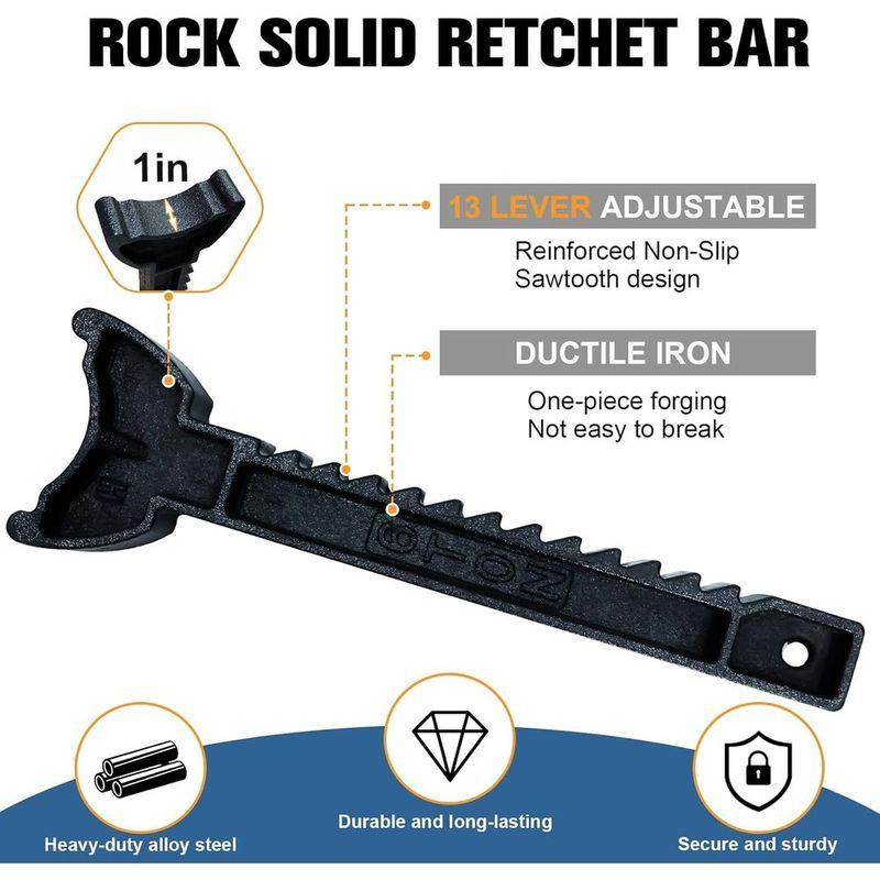 Heavy-Duty 6 Ton Jack Stands, 13,200 LB Capacity, Double Pin Lock, Adjustable 15.6-23.4, Blue Pair for Vehicle Lifting