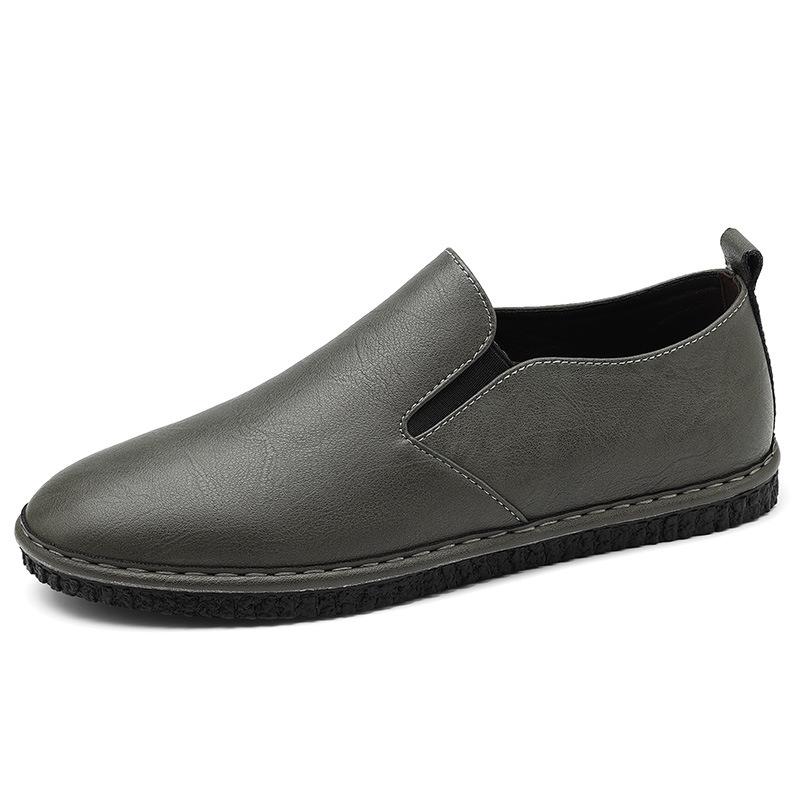 Large Size Loafers, One-pedal Lazy Casual Shoes, Spring and Summer Low-top Hollowed-out Ventilation Holes, Leather Driving Shoes