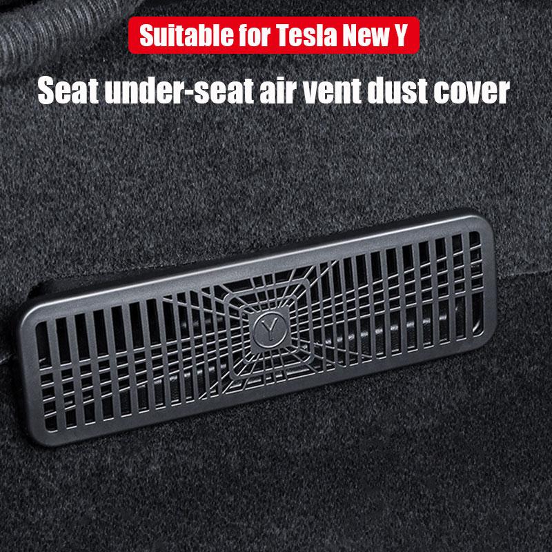 Air Outlet Under Seat Protective Cover For Tesla Model Y Launch 2025-2020 Model 3 Highland 2024-2017 1 Pair Vent Mesh Filter