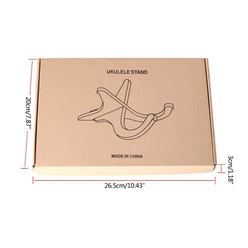 X-Frame Stijl Muziekinstrumentenstandaard Houder met Zachte Rand voor Ukulele, Viool