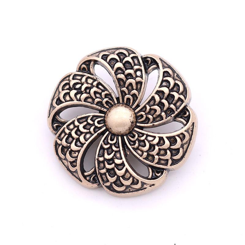 5 Stück Metallknöpfe Galvanisiert Imitation Alt Retro Gold Bronze Knöpfe Mantel Trenchcoat Blazer Knöpfe