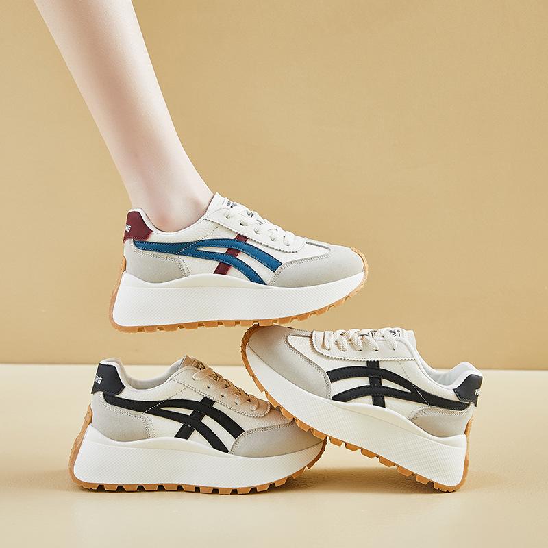 Ins New Dad Shoes Spring Student Sports Running Casual Shoes Platform Height Increase XFK