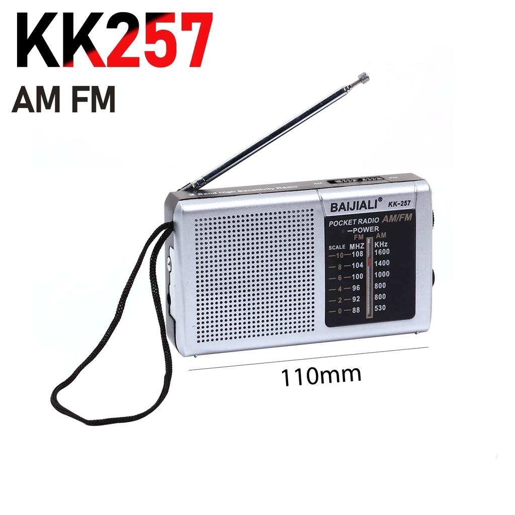 Retro Mini Weather Radio Full Band Plastic Handheld Weather Radio SW AM FM Handheld Mini Radio Battery Powered Built-in Speaker