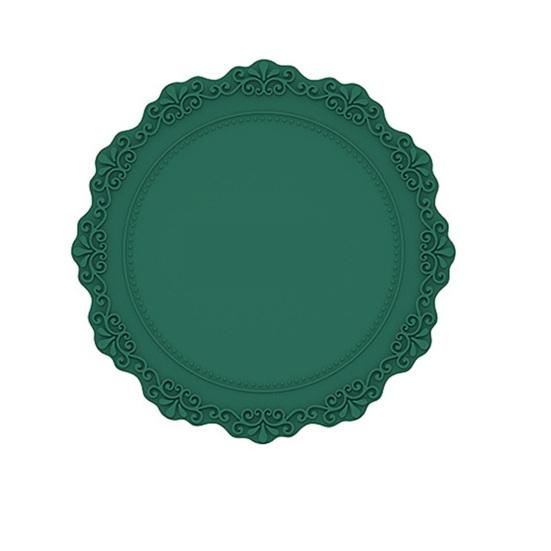 Round Silicone Placemat 9 Inch European Style Waterproof