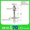 1Pcs M10 Vacuum Suction Cup Base Holder Vacuum Nozzle Rod  for Pneumatic Manipulator Mechanical Arm