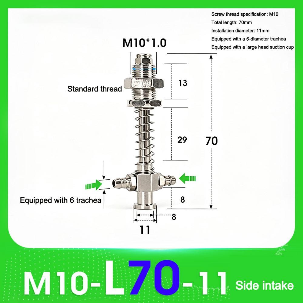 1Pcs M10 Vacuum Suction Cup Base Holder Vacuum Nozzle Rod  for Pneumatic Manipulator Mechanical Arm