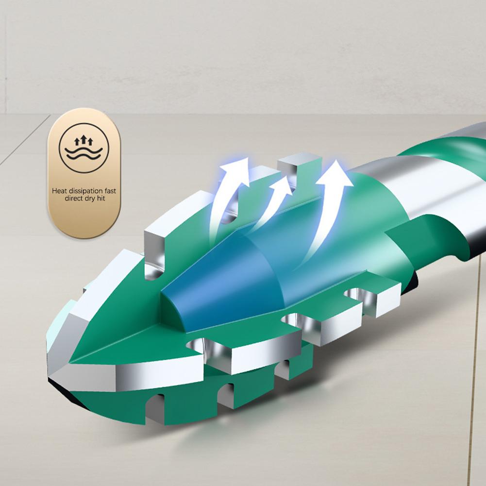 4pcs/Set Four-Blade Eccentric Drill Bits,Versatile Eccentric-Twist Drill Bits Kit,High Hardness Concrete Drill Bit Set For Tile