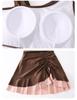2025 Women's Slimming One-Piece Swimsuit - French Design Skirt Style for Summer & Hot Springs