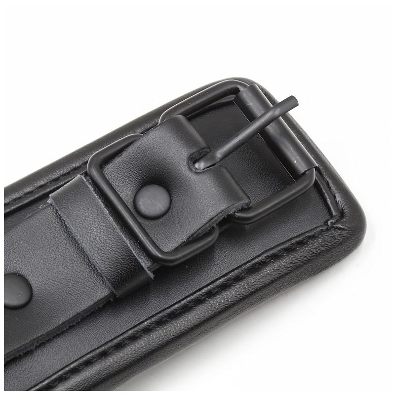 Schwarzes Echtleder Bdsm Bondage Set 3-teilig Fesseln Halsbänder Fußfesseln Handschellen Für Sex Bondage Set Sexspielzeug Für