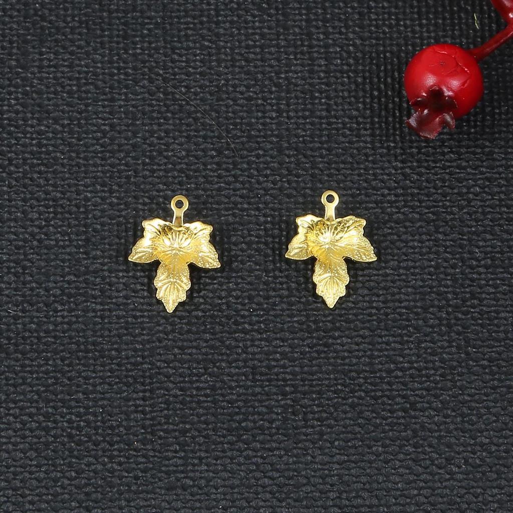 10Pcs Antique Brass Slice Pendants For Jewelry Making DIY Charm Decoration