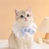 Pure Cotton Lace Pet Bowknot Scarf: Charming Bib for Cats & Dogs