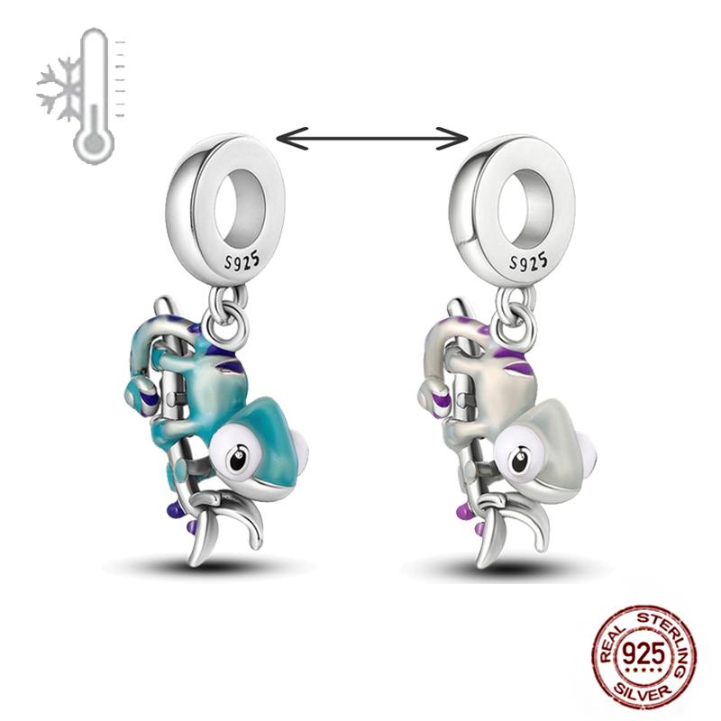 Farmece Margele Cupru Albastru Cameleon Fluture Ochi Rău Palmă Paznic Potrivite Brățări Bangle Colier Bijuterii DIY pentru Femei