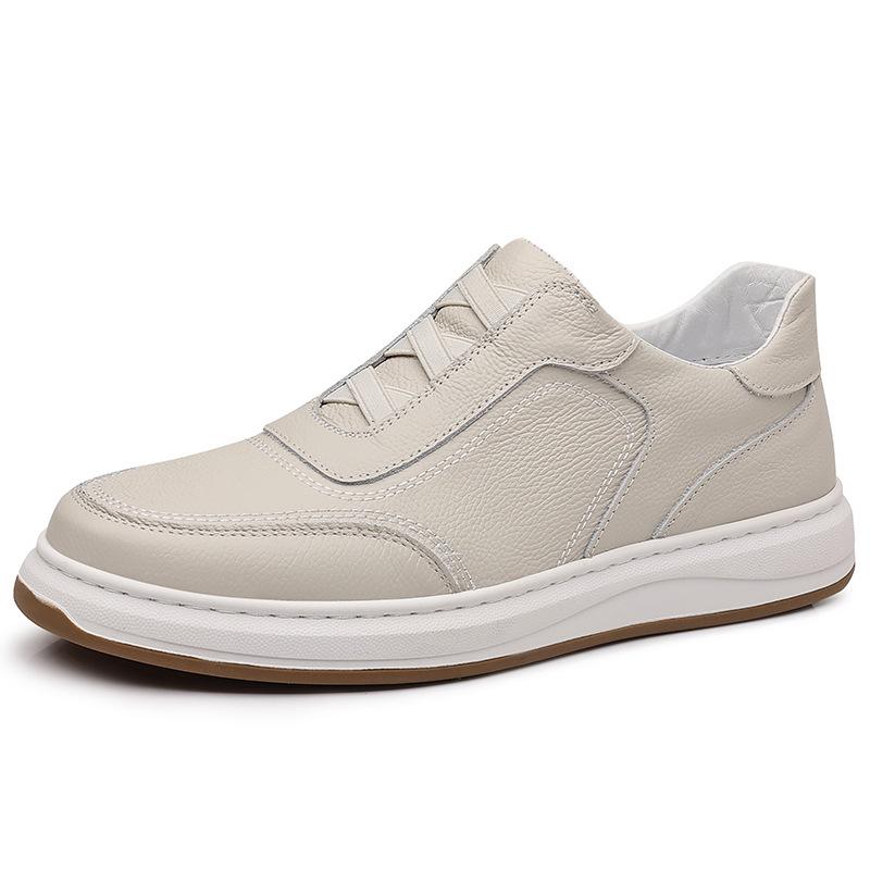 Summer New Men's Casual Shoes Leather Breathable Men's Foot Cover Versatile Leather Shoes Men's Shoes