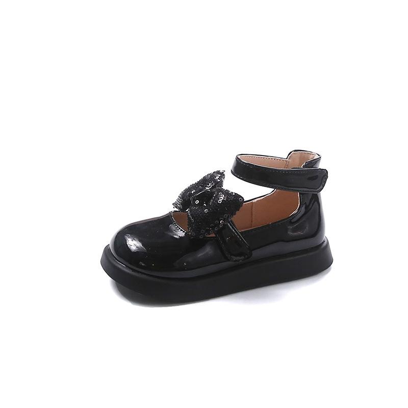 Sparkly Girls Princess Shoes with Bowknot Spring/Autumn Dress Shoes for Toddlers, Little Girls, and Kids Comfortable and Stylish for Performances