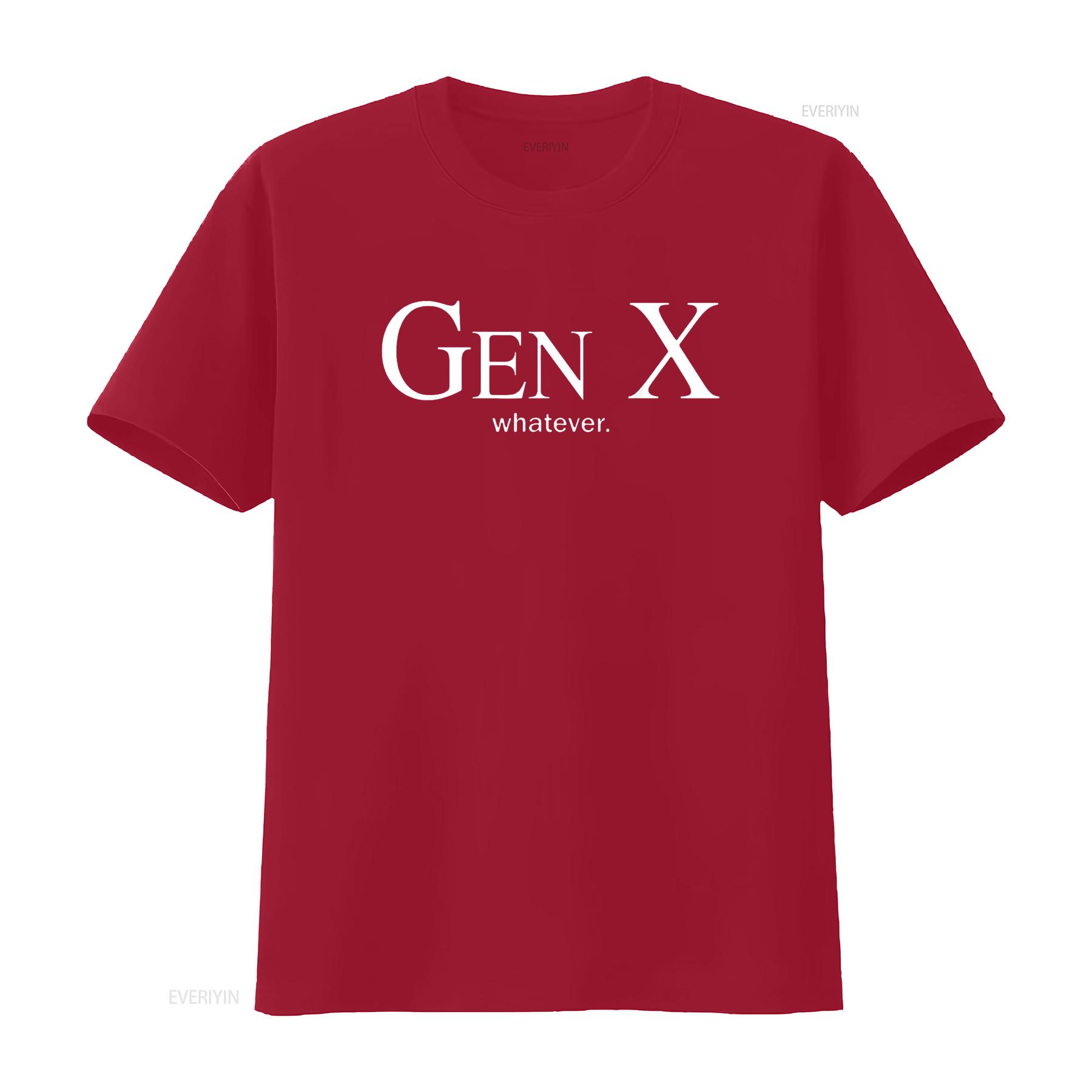 Gen X Whatever T Shirt Funny Saying Quote For Women vintage Washed Versatile Slightly Casual Unisex Soft Top For Everyday Wear S