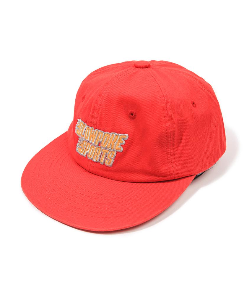 SLOWPOKE Flame Logo 6-Panel Cap Red