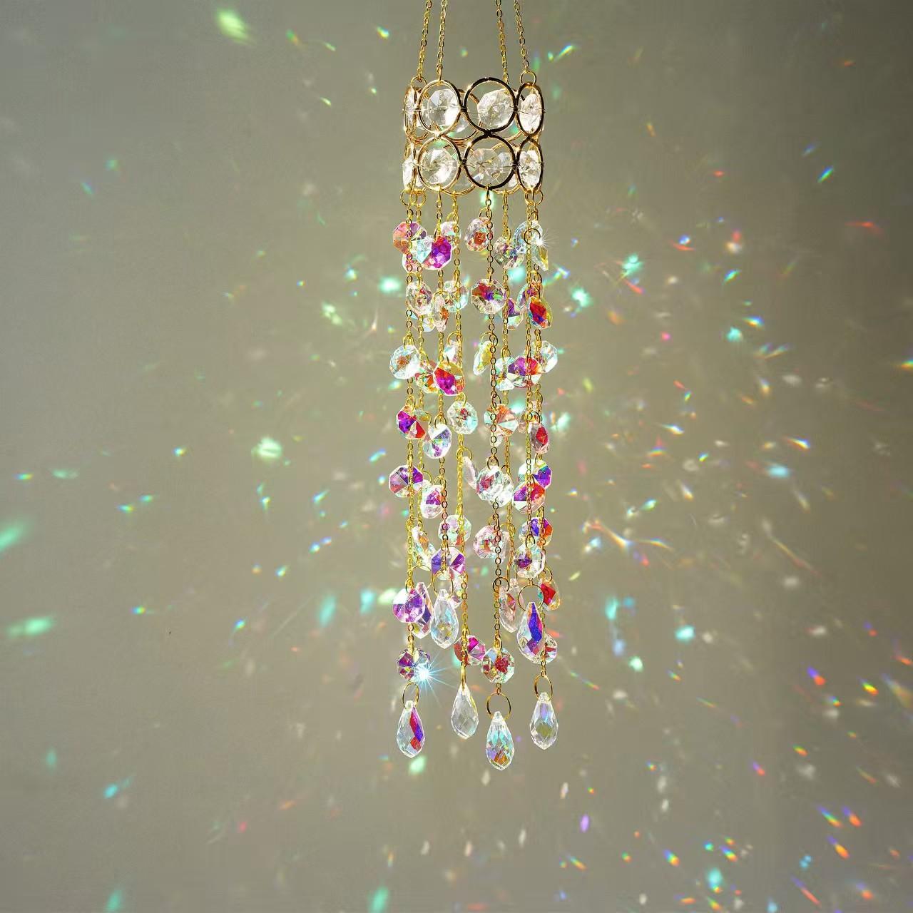 

Suspend Suncatcher Crystal Chakra Windowsill Garden Decoration Sun Catcher Rainbow Maker Stained Glass Outdoor Decoration Gifts