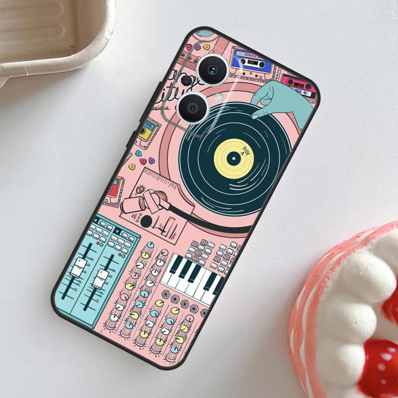 Vinyl Record Retro Case For OPPO Reno 10 Pro 11F 4Z 5Z 8T 4 5 6 7 8 Lite OPPO Find X2 X3 Neo X5 X6 Pro Cover