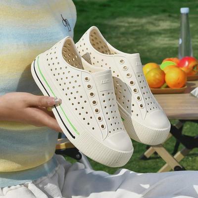Women's Thick-Soled Non-Slip Lightweight Hollow Beach Sandals - Perfect for Outdoors and Wading In Summer.
