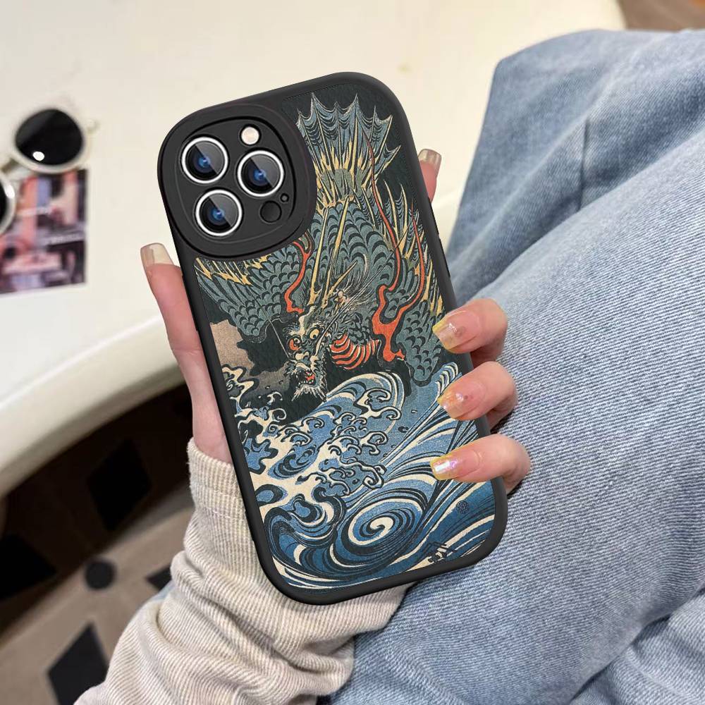 Utagawa Kuniyoshi Ukiyoe Art Leather Phone Case For Iphone 16 15 14 Plus 13 12 11 Pro Max Case