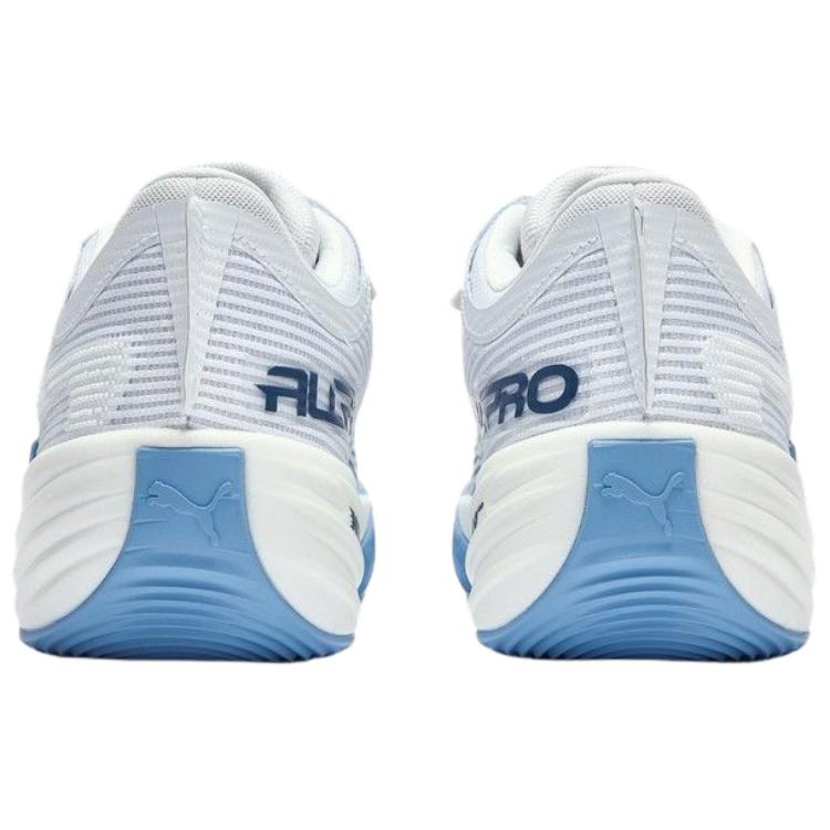 Puma All Pro Nitro 2 Comfortable Fit Shock Absorption Non-Slip Breathable Low-Top Basketball Shoes Men Sneaker Blue White 312839-05