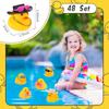48 Pcs Rubber Duck Toy Bulk Yellow Duck Car Ornaments  For Birthday Party Favors Decoration