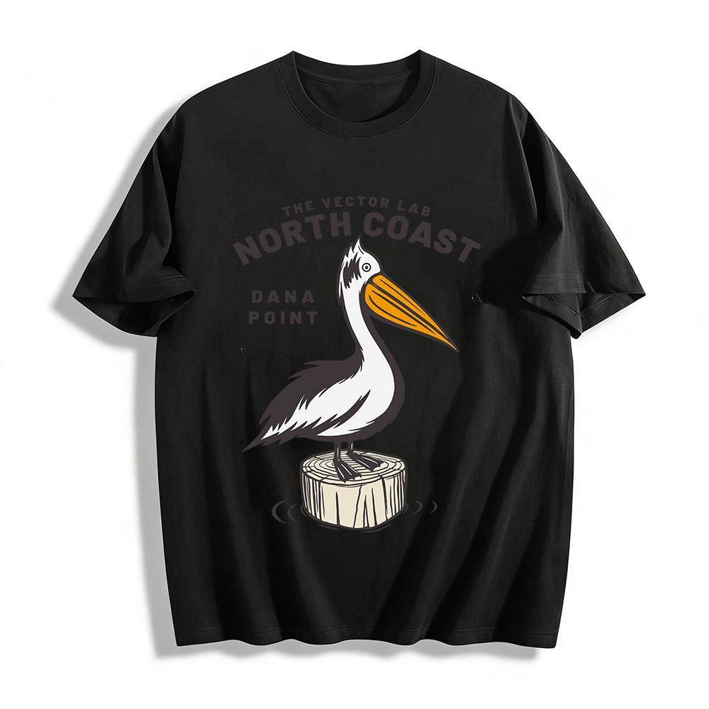 North Coast Dana Point Pelican Graphic Casual Tee Pure cotton T-shirt XXS
