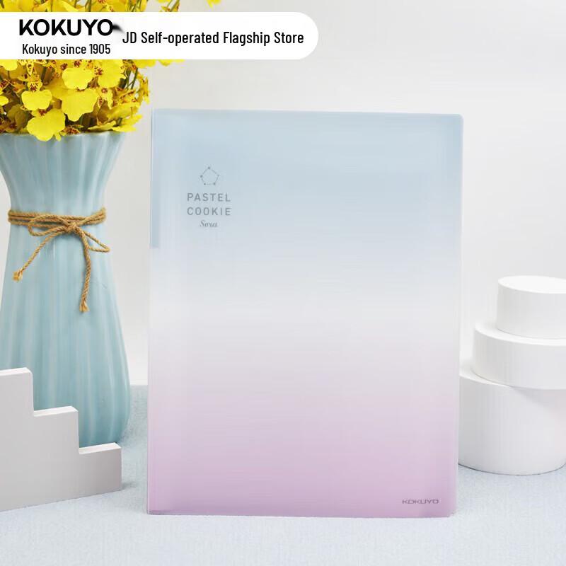 KOKUYO A4 Pastel Clear Pocket File Folder