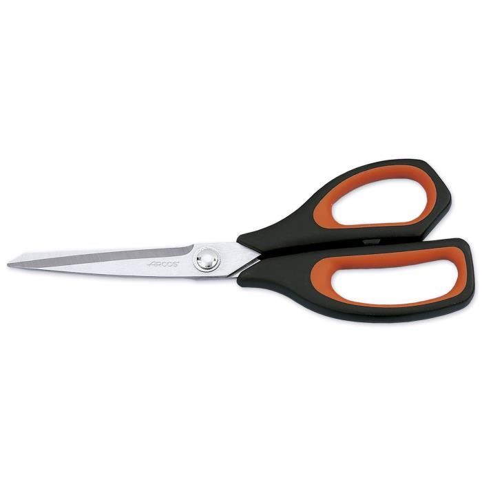 Ciseaux de cuisine lame en acier inoxydable manche plastique-23.5cm