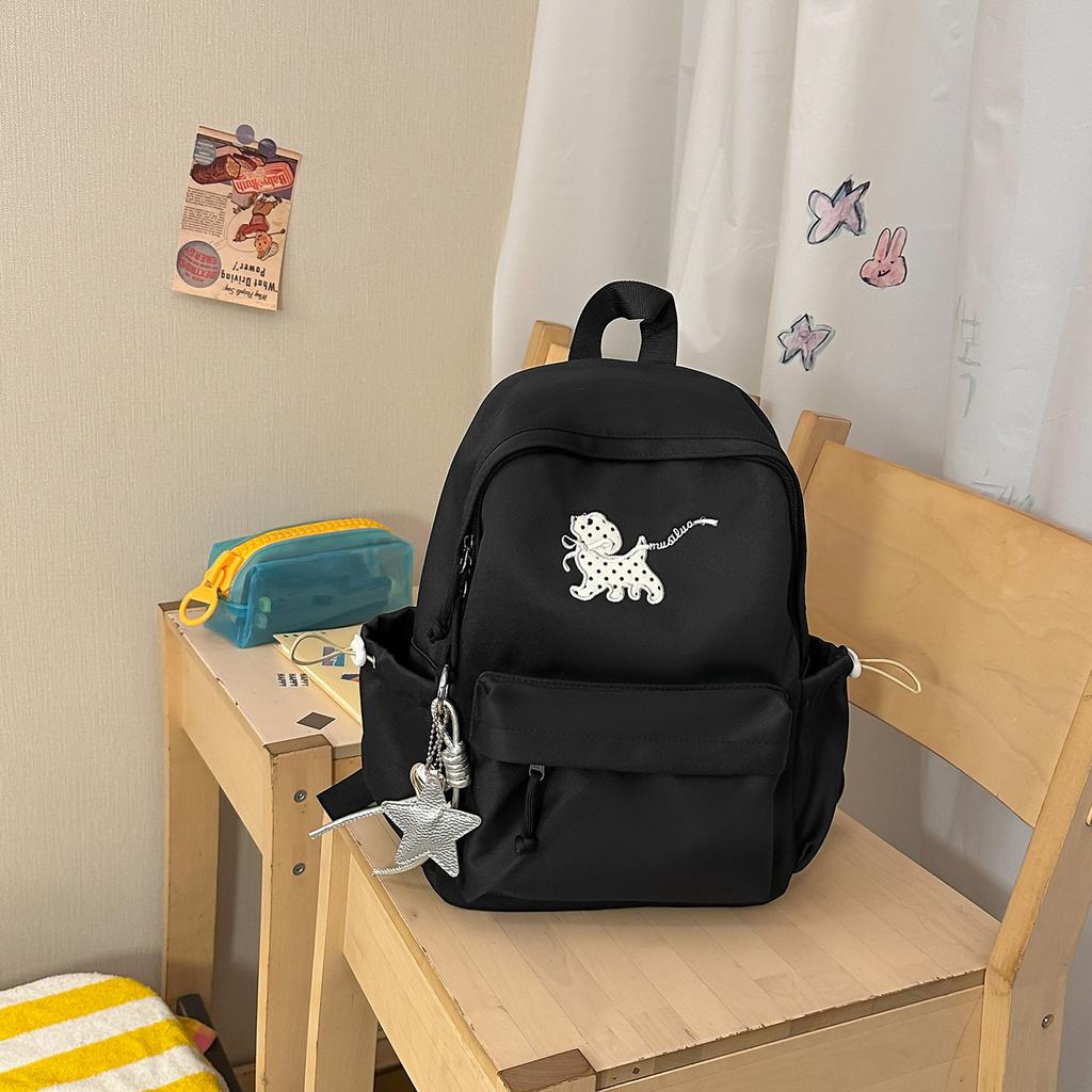 Schoolbag Japanese cartoon puppy backpack female fresh multi-color college style student schoolbag lightweight large-capacity computer backpack