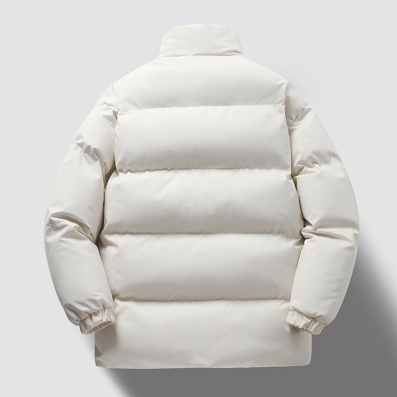 Men's Thickened Cotton Puffer Jacket: Cold-Resistant, Casual, Versatile, and Fashionable Coat.