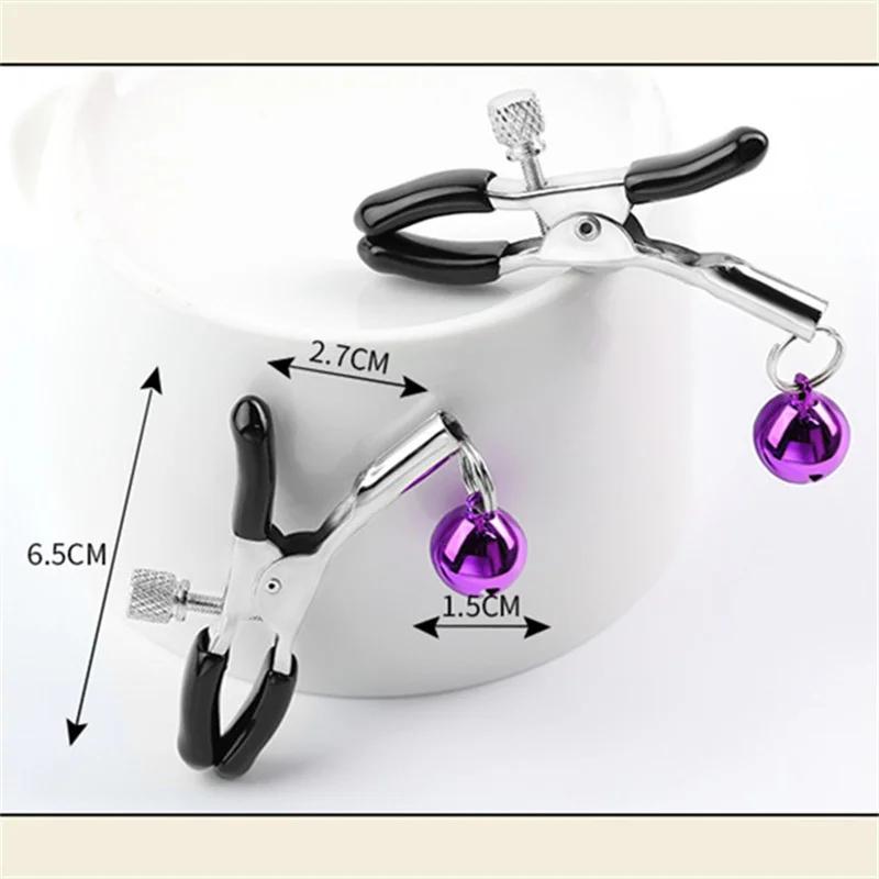 Metall Nippelklemmer Bryst Klitoris Labia Klemmer Bondage Slave Restriksjoner Voksenspill Sexleketøy For Kvinner Menn Par Flørting