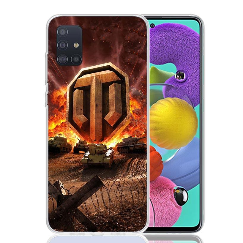 World of Tanks Phone Case For Samsung Galaxy A52 A32 A22 A12 A02S A50S A30S A51 A31 AA71 Note 20 Ultra 10 S10 Plus Galaxy A52 A4