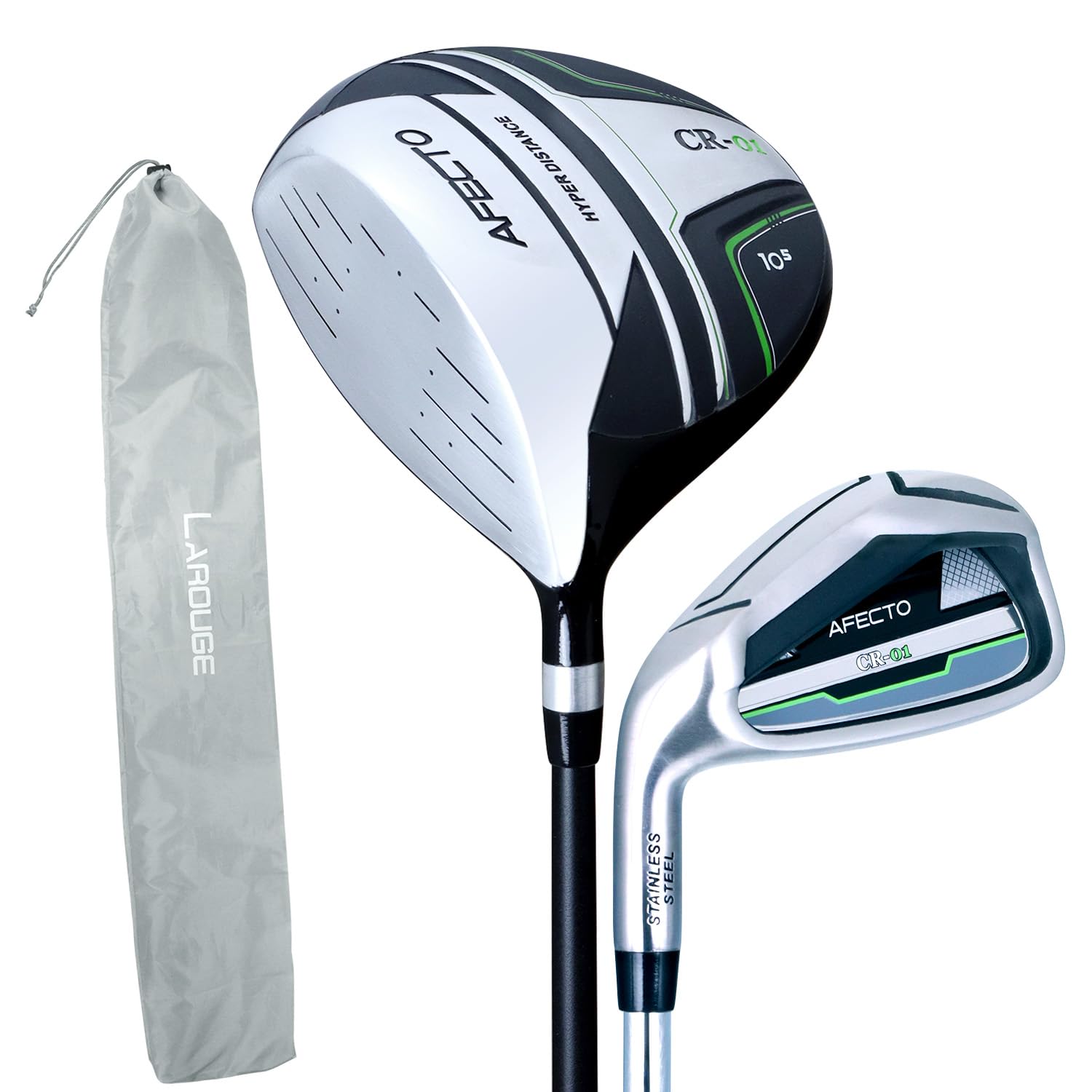 

[Left-handed] AFECTO CR-01 Mini debut set with 2 men s clubs and storage bag (soft club case) Golf club set for beginners Men s set Manufacturer