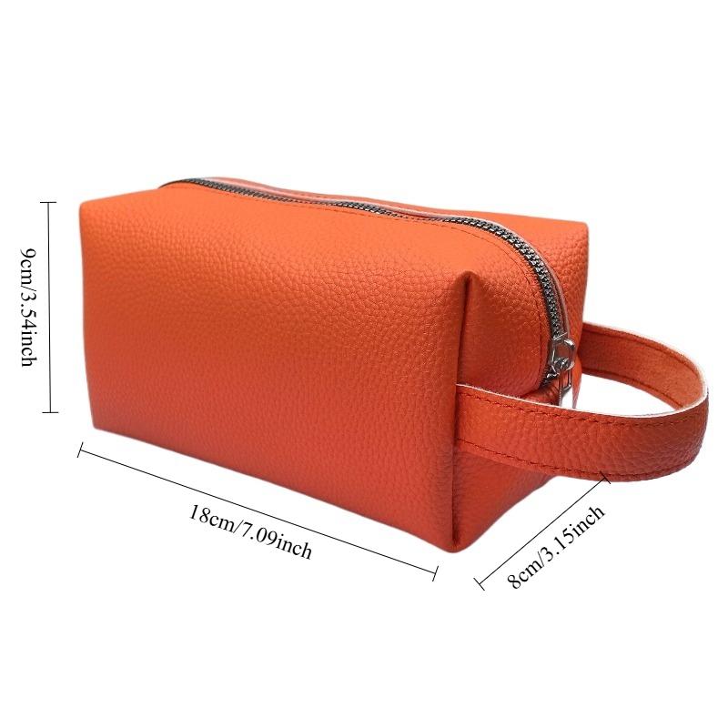 PU Leather Make Up Toiletry Bag Waterproof Large Capacity Cosmetic Organizer Bag Travel Makeup Pouch with Handle for Women