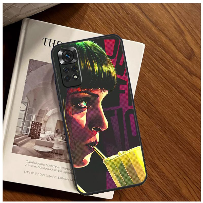 

Mia Pulp Fiction Case For Xiaomi Redmi Note 13 Pro 8 9 10 11 12 Pro 12S 11S 10S Redmi 12 10C 12C 13C Coque Redmi Note 9